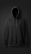Oversized Graphite Heavyweight Cotton Hoodie